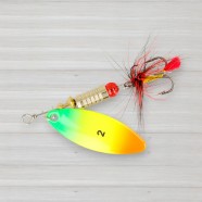 Блешня обертова ZEOX Reactive Long № 2, 6г, колір 014 Fluo Tiger